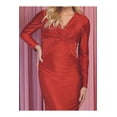 thumbnail image 5 of Juniors Womens V-neckline Bodycon Gown, 5 of 6