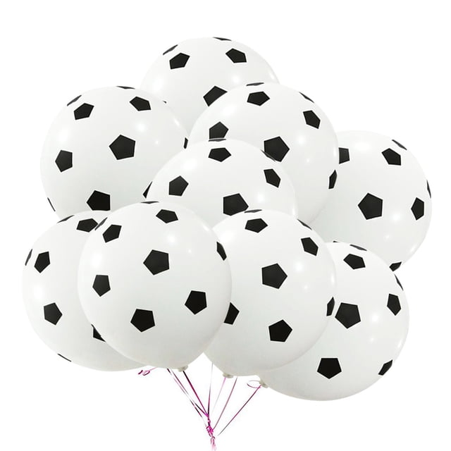MasteelfCA 20Pcs 12Inch Party Balloon Soccer Latex Rubber Balloons for Decoration 3g (Football Pattern)