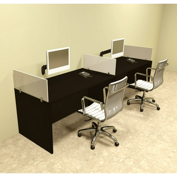 Two Person Divider Modern Office Workstation Desk Set, #OT-SUL-SP4