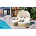 thumbnail image 2 of Outdoor Rattan Daybed | Versatile Canopy and Adjustable Table Function | Weather - Resistant Metal Frame | Five Foam - Filled Pillows, 2 of 7