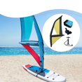 thumbnail image 1 of Vela de surf inflable con base y accesorios de bomba con ventana para ver las olas Amarillo Negro, 1 of 8