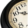 thumbnail image 3 of Retro Wall Clock, 12'' Non Ticking Classic Silent Vintage Wall Clocks Decorative Kitchen Living Room Bedroom - Battery Operated, Black, 3 of 9