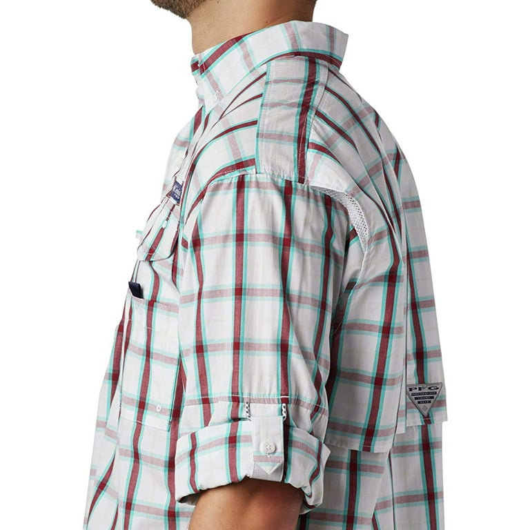 Columbia Mens PFG Super Bonehead Classic Long Sleeve Fishing Shirt, Men's, Size: Small, White
