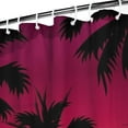 thumbnail image 4 of Tropical Beach Sunset Shower Curtain, Waterproof Bath Curtain 36x72 Inch, Boho Hawaiian Sunset Design, Premium Fade-Resistant Polyester Fabric with Metal Grommets, 4 of 5
