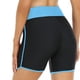 thumbnail image 3 of Prolriy - Bañador corto de cintura alta para mujer, parte inferior del traje de baño, pantalones cortos para niño, parte inferior del traje de baño, banda elástica ancha, pantalones cortos deportivos, 3 of 8