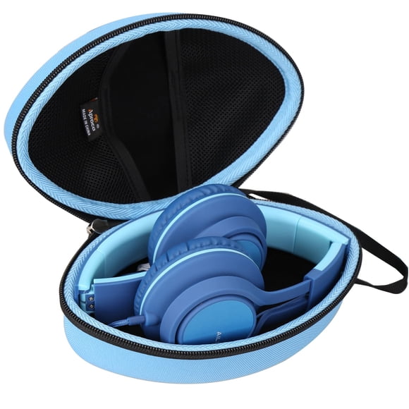 Estuche rígido de viaje Aproca para audífonos plegables livianos AILIHEN C8 / Tribit XFree Tune (Azul)