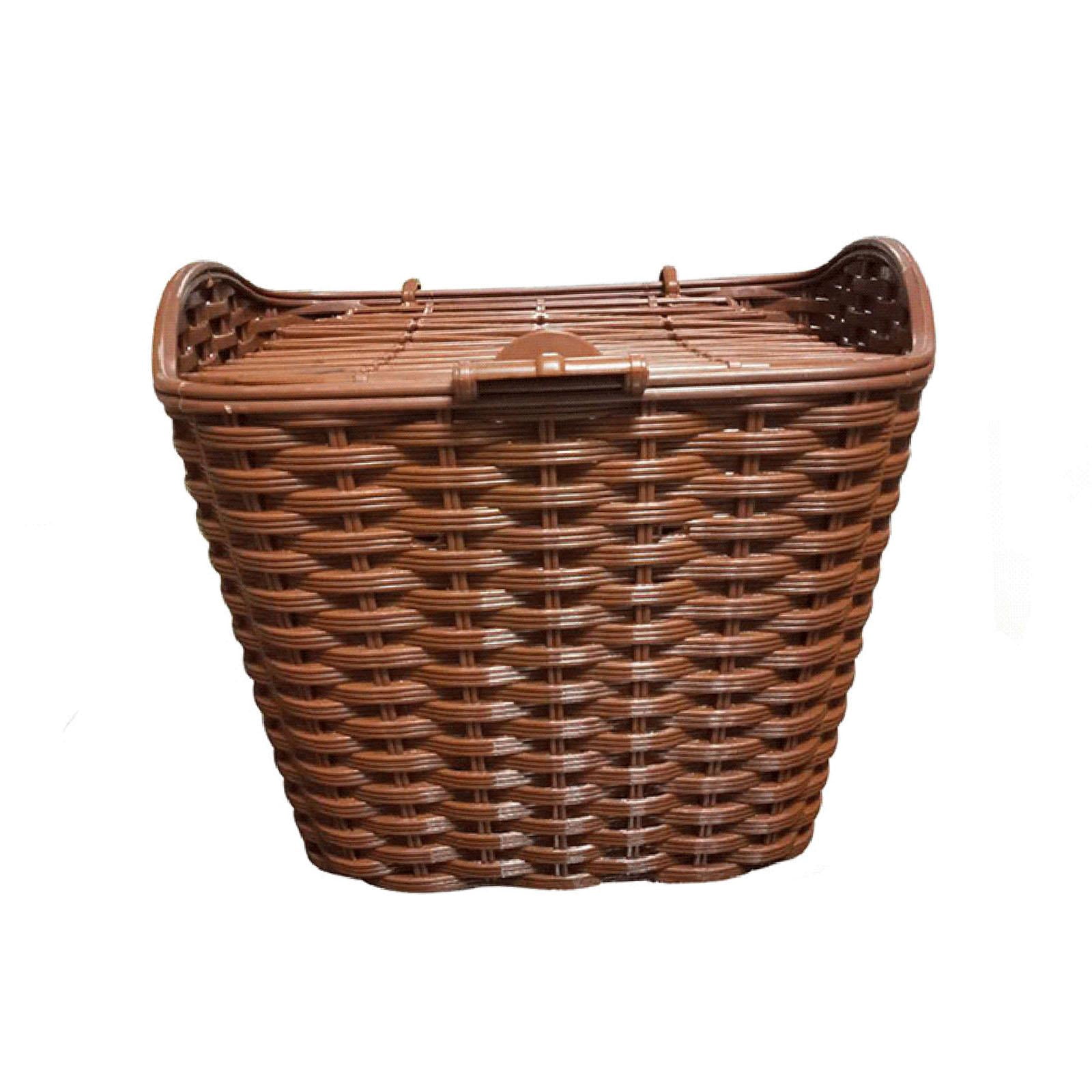 Bike Basket with Lid Front Basket for Mountain Road Bike Accessories
