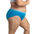 thumbnail image 6 of Fit for Me by Fruit of the Loom Women's Plus Size Cotton Hi-Cut Brief Underwear, 6-Pack, 6 of 9