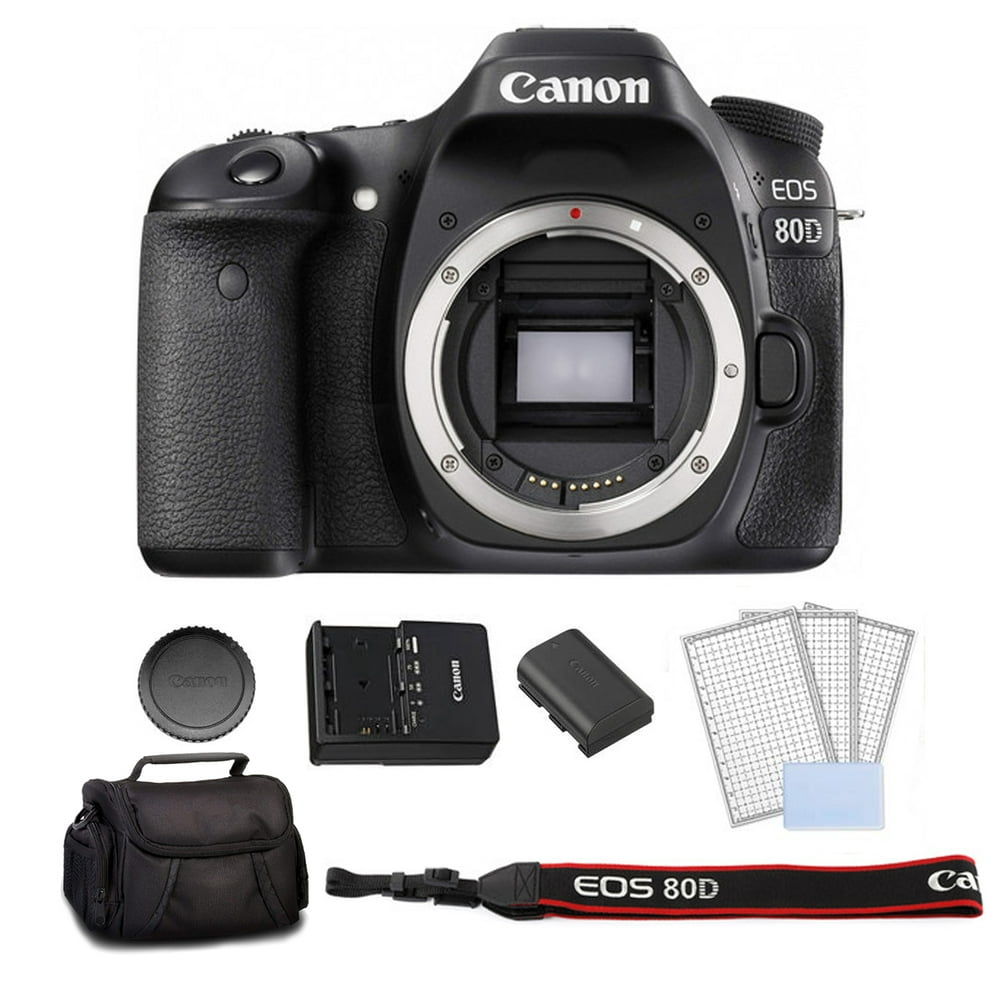  Canon  EOS 80D  DSLR Camera Body Only Bundle Kit with 