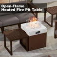 thumbnail image 5 of MAISON BACKYARDS 22" Aluminum Fire Pit Table, 37,000 BTU Gas Firepit for Outdoor Patio Deck and Garden, CSA Certified Fire Pit with Lid, Waterproof Cover, Glass Wind Guard and Glass Stone, Brown, 5 of 7