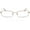 Latte, variant on Unisex Optical Eyewear - Rectangle Shape, Metal Full Rim, Latte
