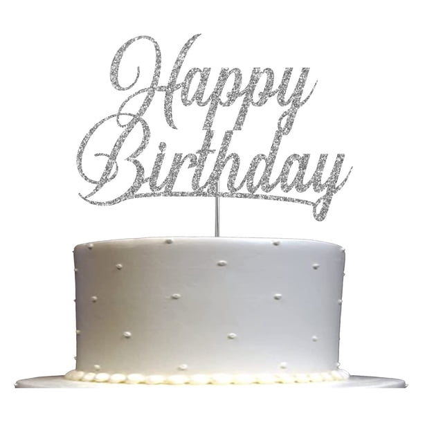 Pics à gâteau Neviti Glitz & Glamour Joyeux anniversaire