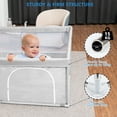 thumbnail image 6 of Babyeap Baby Playpen Large Play Yard Fence for Toddlers,50"x50" Gray, 6 of 8