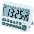 thumbnail image 1 of Reloj Despertador Digital Multifuncional con 10 Configuraciones de Alarma, Cuenta Regresiva y Temporizador de Cocina con Magnético, Pantalla de Temperatura, Recordatorio, 2 Pilas AAA (No Incluidas), 1 of 5