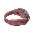 thumbnail image 3 of Unique Bargains 1 Pc Headband Rose Wide Hairband for Women Cameo Pink, 3 of 5