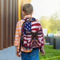thumbnail image 6 of Rocae USA Eagle with Spread Wings for Comfortable Student Backpack - Lightweight ,Durable School Bag Ideal for Middle School, High School, and College, 6 of 6