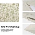 thumbnail image 4 of Sage Green Floral Pillow Covers 18x18 Inch Set of 2 Vintage Light Green Floral Throw Pillows Spring Summer Flower Pillowcase Linen Outdoor Decorative Cushion Covers for Bed Sofa Couch, 4 of 4