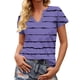 thumbnail image 5 of Camisetas de Manga Corta para las Mujeres Casual Impresa No Estructurada Botón-Arriba Cuello Redondo Camiseta, Camisetas de Manga Corta de las Mujeres Casual Blusa Vintage, 5 of 6
