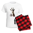 thumbnail image 5 of CafePress - You Looking At Me? Giraffe Pajamas - Women's Short Sleeve Print T-Shirt and Pants Light Cotton Pajama Set, 5 of 7