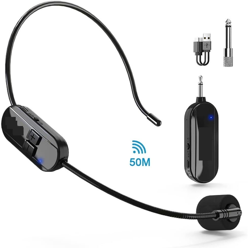 2.4G Professional Wireless Headset Microphone for Voice Amplifier Speaker Teaching Meeting ,Crystal-Clear Sound