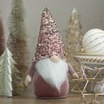 thumbnail image 2 of Northlight Sequined Hat Christmas Gnome Figure - 12" - Rose Gold and Pink, 2 of 5