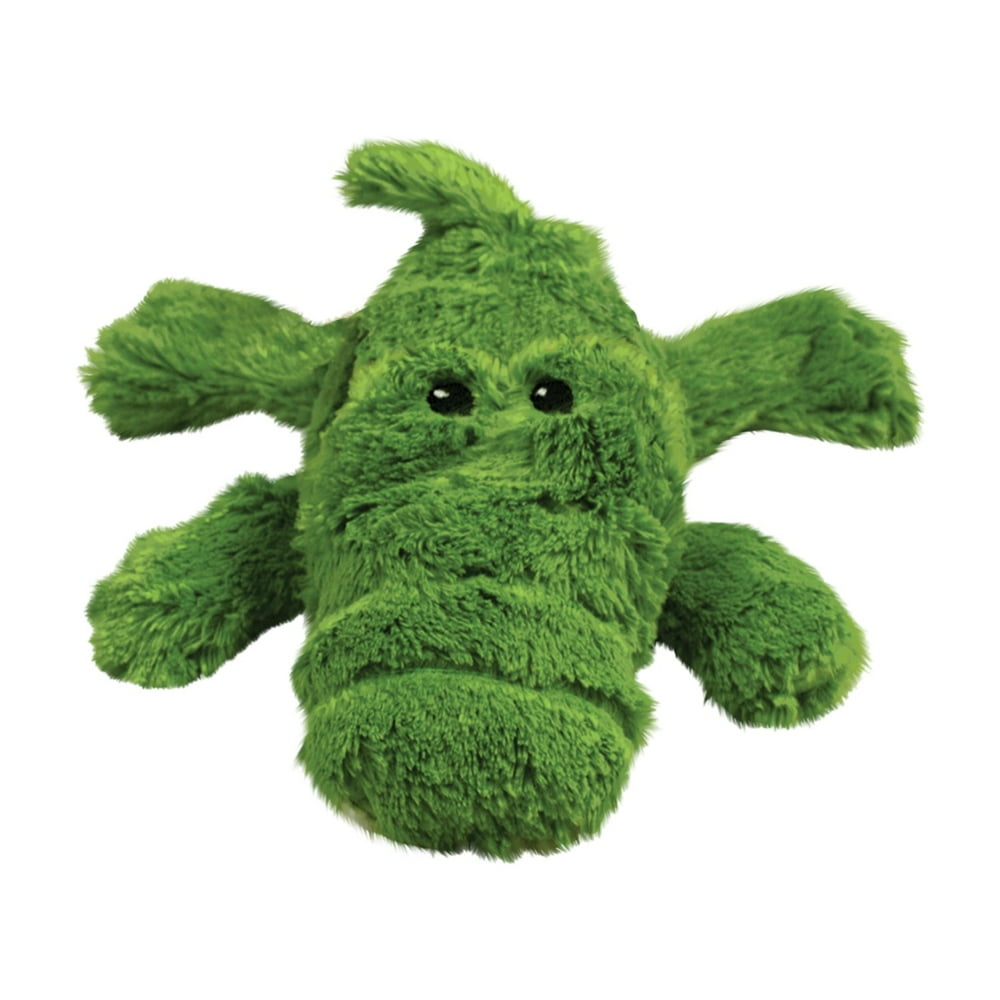KONG Plush Cozi Ali Alligator Dog Toy, Small, Green