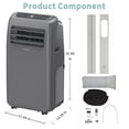 thumbnail image 3 of Shinco 10,000 BTU Portable Air Conditioner, Portable AC Unit with Built-in Cool, 3 of 11
