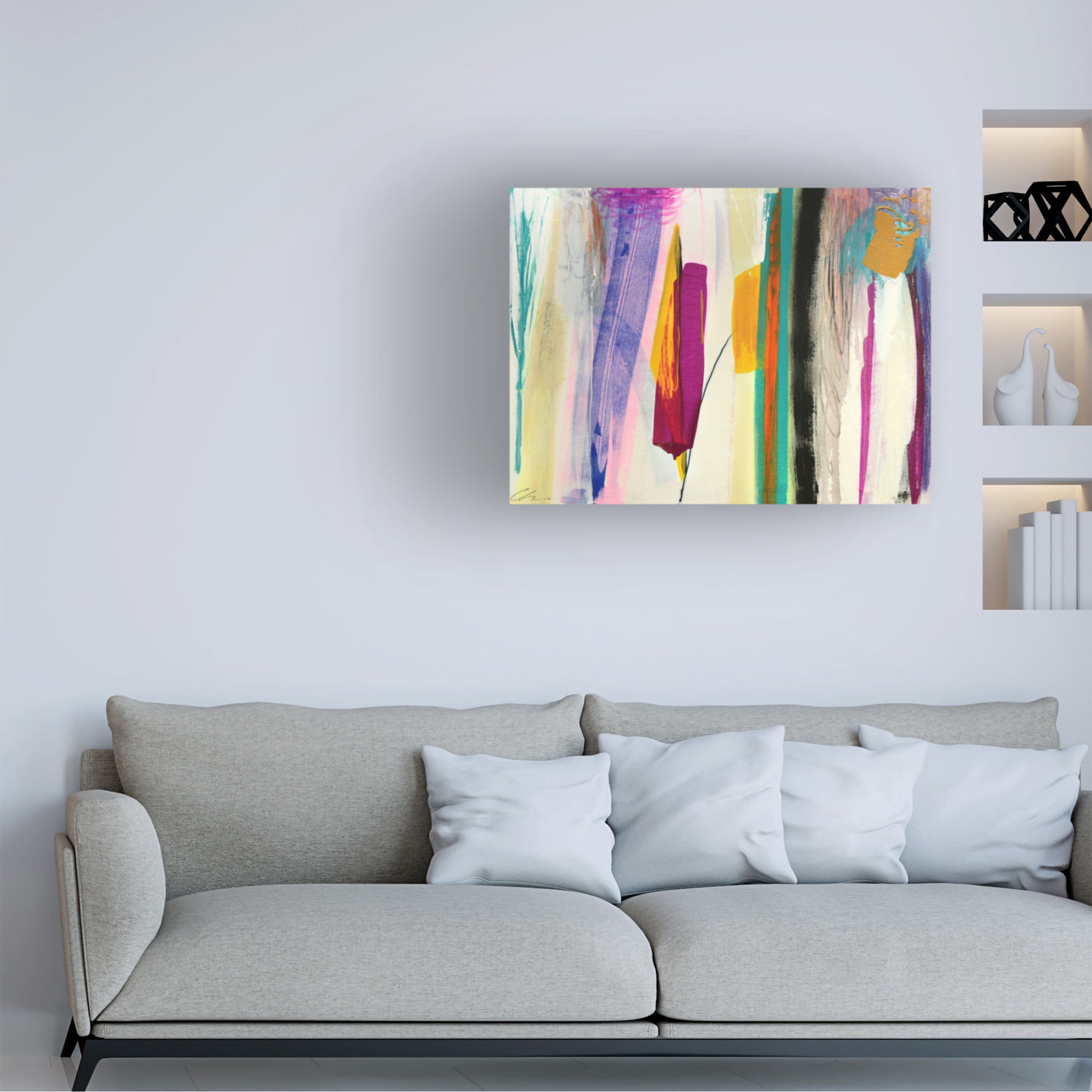 Canvas Wall Art - Cathe Hendrick 'Garden 2' Wall Art for Living Room, Bedroom, or Office Décor by Trademark Fine Art - 19 x 14 Inches