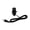 Black, variant on B&P Lamp® Push-Thru Socket W/8 Ft. Brown Cord