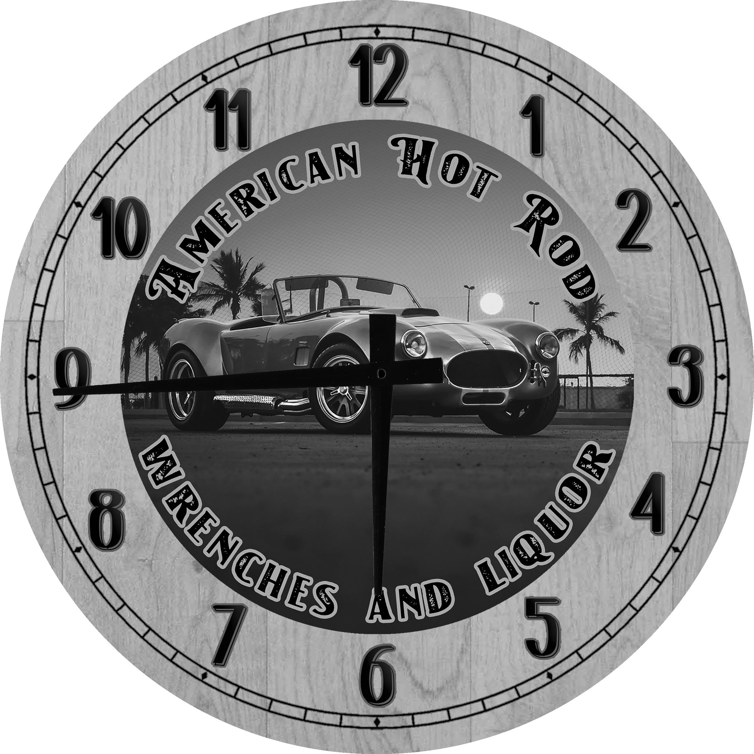 12" Mercedes Wall Clock Personalized Garage Work Shop Gift  Man Cave Rec Room 