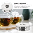 thumbnail image 2 of 1pc Teapot Warmer Stainless Steel Tea Candle Holder Teapot Heating Base, 2 of 7