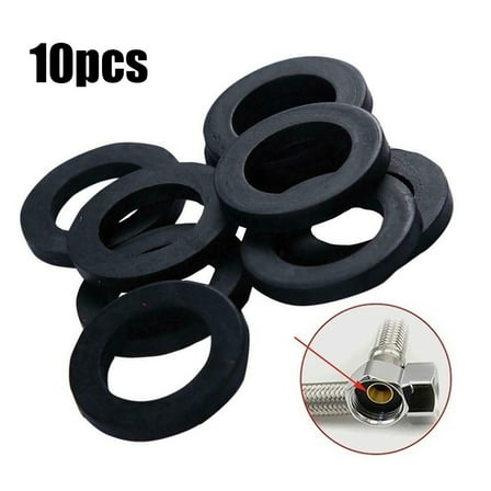 Rubber Washers Gasket 10pcs Bathroom Shower Pipe Washers Rubber Ring Faucet Seal