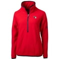 thumbnail image 2 of Women's Cutter & Buck Red Cleveland Guardians Cascade Eco Sherpa Fleece Quarter-Zip Pullover Jacket, 2 of 3