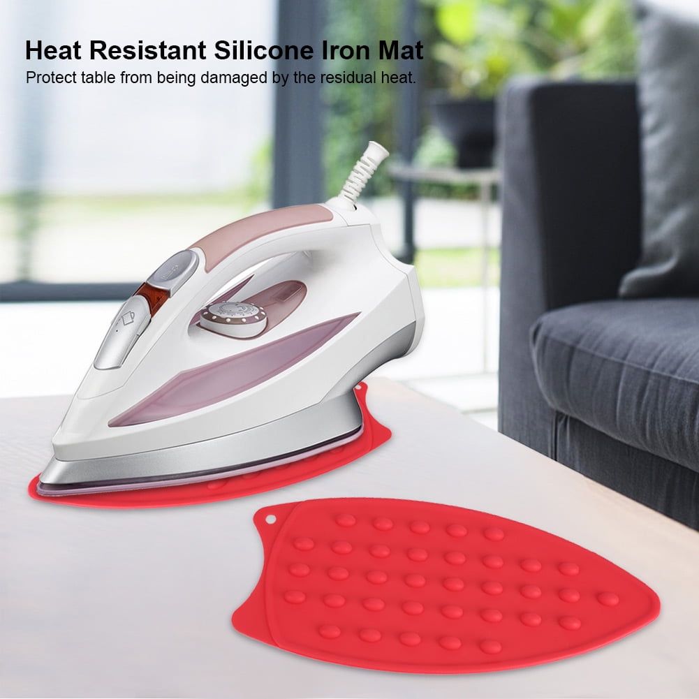 Ylshrf Silicone Iron Pad Heat Resistant Silicone Pad Anti Slip Heat Resistant Silicone Iron Mat Hot Safety Protection Ironing Rest Pad Walmart Com Walmart Com