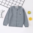 thumbnail image 2 of Gibobby Sweater Toddler Kids Baby Sweater Cardigan Fall Winter Sweater Long Sleeve Cardigan for 0-12 Months 2t 3t 4t Girls Boys(3-4 Years,Grey), 2 of 4