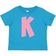 thumbnail image 3 of Inktastic Pink and White Polka Dots Letter K Boys or Girls Baby T-Shirt, 3 of 5