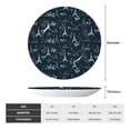 thumbnail image 2 of Wukai Romantic Eiffel Tower Print Decorative Plate for Display,Bone China Decorative Plate, Ceramic Dinner Plate with Stand, Vertical Ceramic Plate-6in, 2 of 6