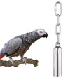 thumbnail image 1 of Flmtop Stainless Steel Bird Cage Stand Parrots Chewing Pastime Toy Fun Games Bell, 1 of 7