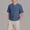 A Dark Blue, variant on PWPSG Boys Henley Short Sleeve Shirt Lightweight Summer Daily Casual Tee Shirts Solid Quarter Button Pullover Tops Breathable Athletic Blouses Dark Blue 7-8 Years
