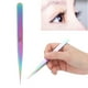 thumbnail image 5 of Pinzas De Diamantes De Imitación, Pinzas De Extensión De Pestañas De Acero Inoxidable De Alta Dureza Antiestáticas Para El Hogar, 5 of 7