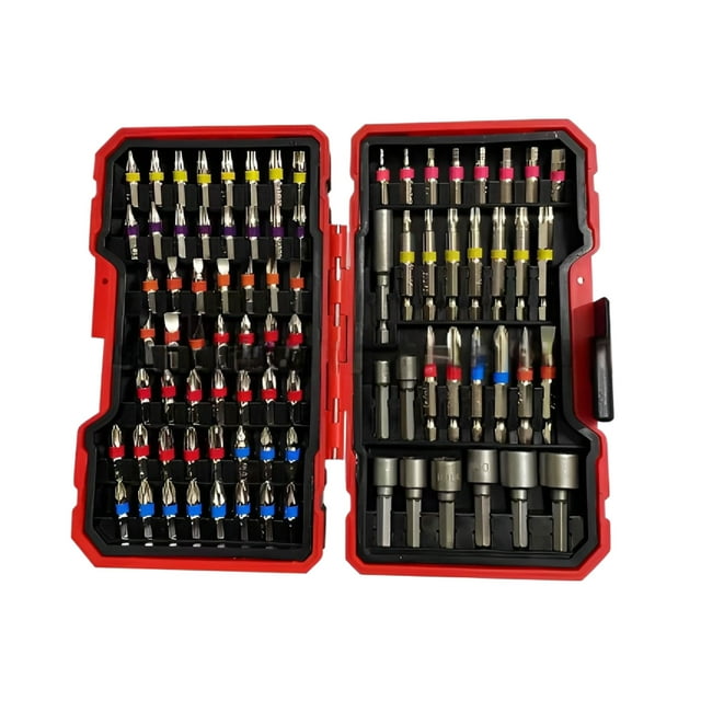 Eigraketly Práctico juego de destornilladores eléctricos resistentes al desgaste con funda de varilla de liberación rápida más conveniente Herramientas eléctricas juego de 83 piezas
