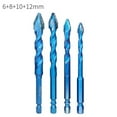 thumbnail image 1 of Perceuse Excentrique Perçage de Précision Pierre de Perçage en Verre Perceuse Triangulaire 4 Pcs, 1 of 7