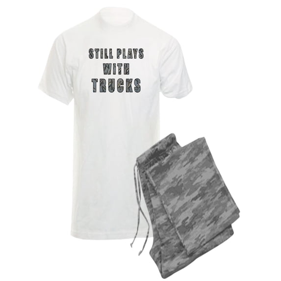 CafePress - Still Plays With Trucks - Men's Light Pajamas