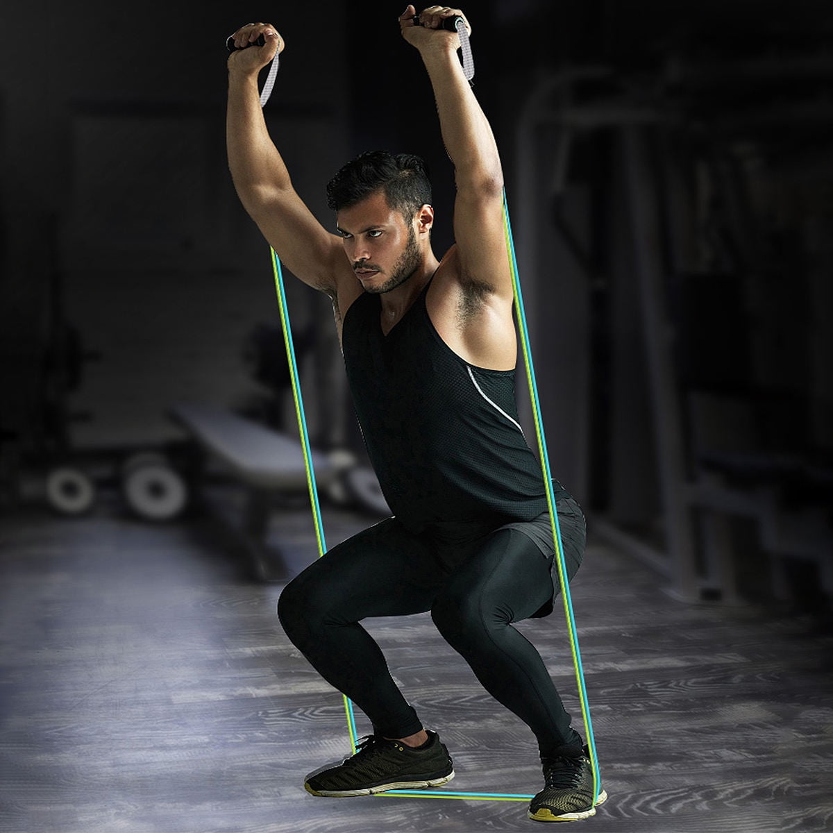 OUNONA 3pcs Latex Band Tube Professional Resistance Exercise Band for Outdoor Sports