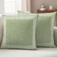 thumbnail image 2 of Grass Green Retro Greek Key Outdoor Pillow Covers 20x20 Set of 2,Waterproof Patio Throw Pillowcase Protectors,Geometric Greece Ancient Rustic Decorative Pillow Shams Cushion Covers for Seat Bed Couch, 2 of 8