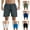 Army Green, variant on PUMISAS Casual Shorts For Men Elastic And Adjustable Waistband Drawstring Shorts Solid Color Beach Pants Comfortable Summer Casual Loose Pants