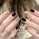 thumbnail image 4 of Juego de uñas postizas anchas con punta francesa, cuadradas cortas color nude, kit de manicura reutilizable y duradero., 4 of 4