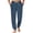 Dark Blue_001, variant on gzxflxpge Casual Plaid Pants for Men Comfortable Soft Drawstring Elastic Waist Pajama Pants Stylish Loose Fit Trousers with Pockets Blue XL