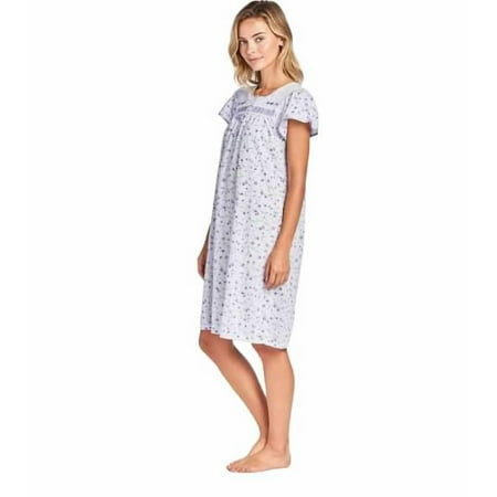 

Dream8Teen Women s Cap Sleeve Floral Nightgown 0035 Purple XX-Large