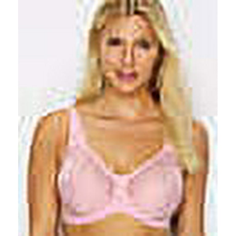 Women's Lilyette 0428 Comfort Lace Minimizer Bra (Majority Pink